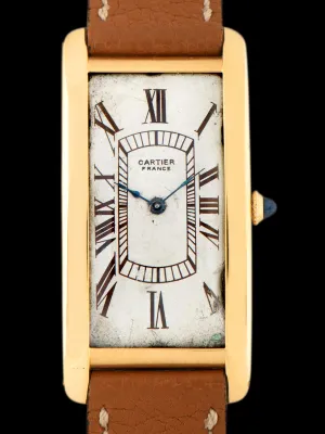 1920s Cartier France Tank Cintrée 18K YG