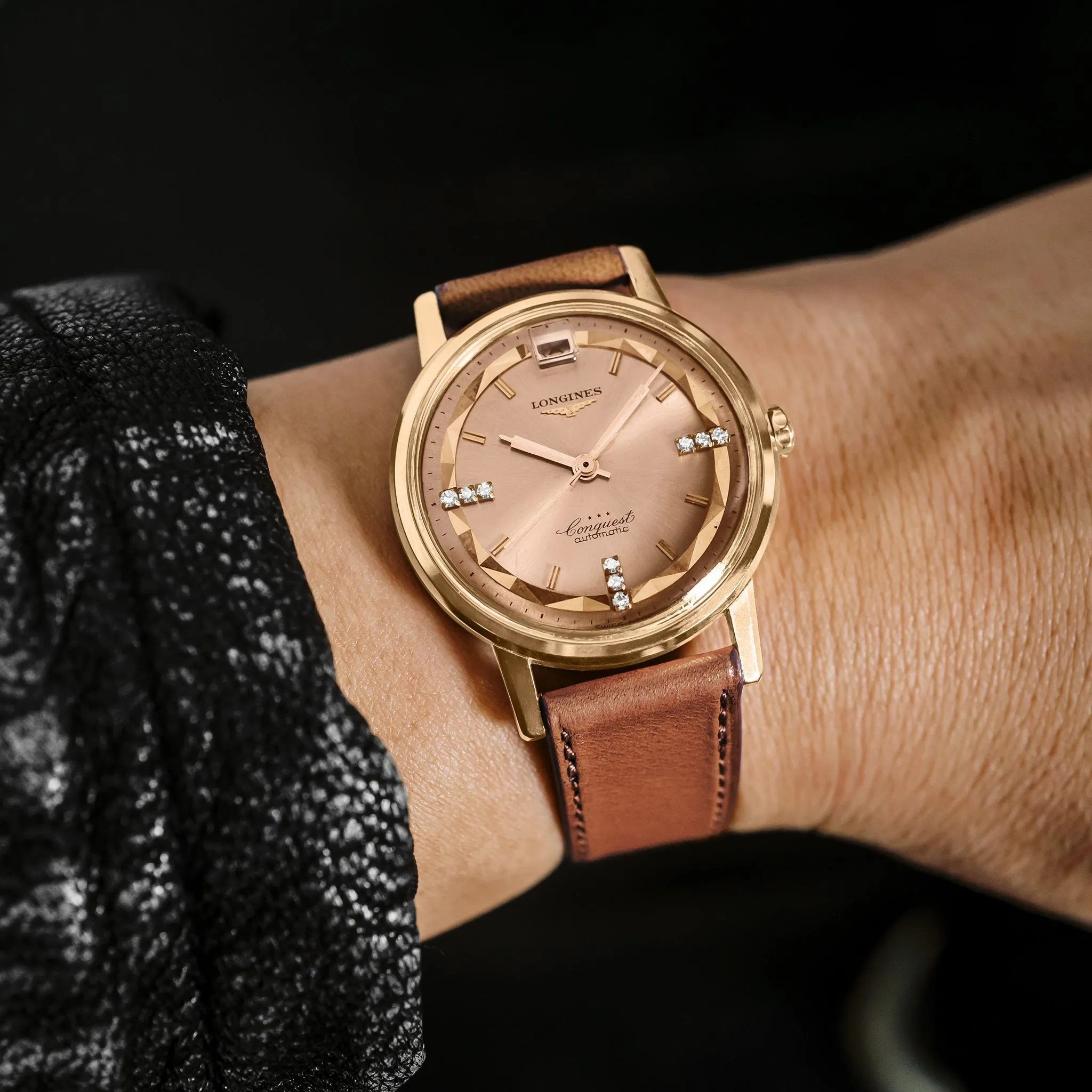 1960s Longines Conquest Automatic Ref. 9025-4 In 18k Rose Gold