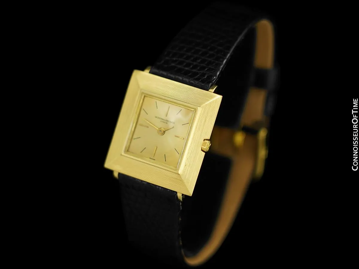 1961 Vacheron & Constantin Vintage "Extra-Flat" Modernist Mens Watch - 18K Gold