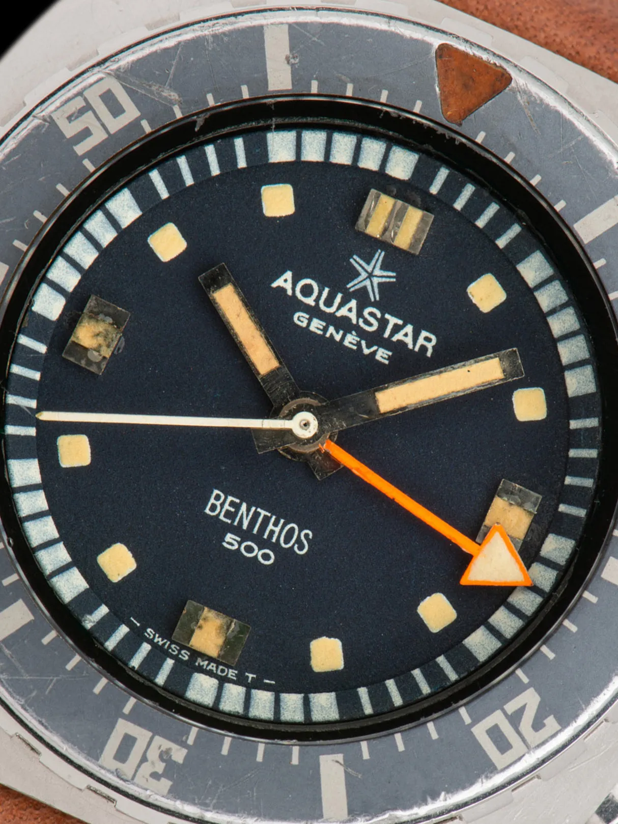 1970s Aquastar Benthos 500 Chronograph (Ref. 1002) "Minute Creeper"