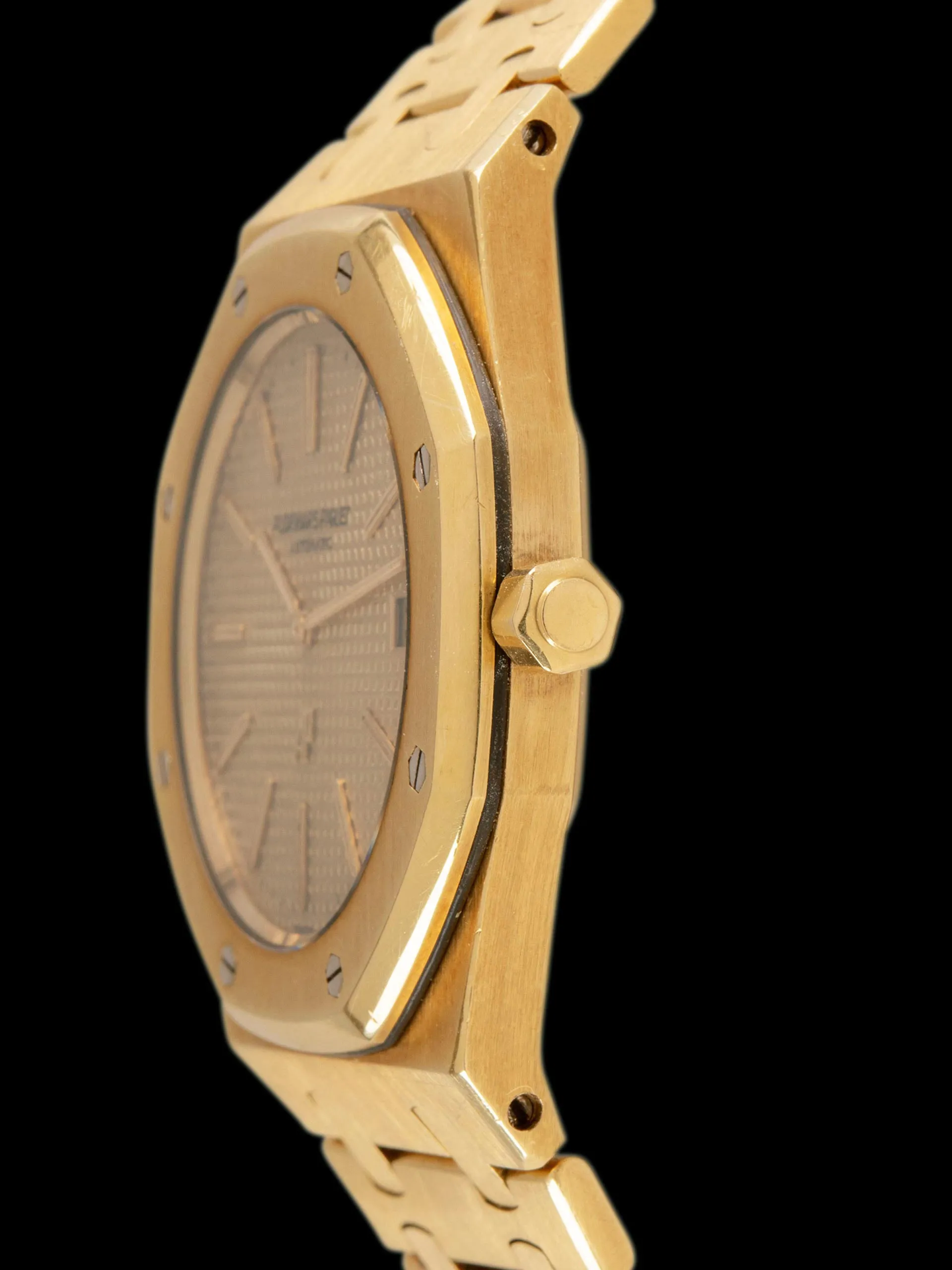 1970s Audemars Piguet Royal Oak 18K YG (Ref. 5402BA) Champagne  "Logo-Down" Dial W/ Extract From The Archives