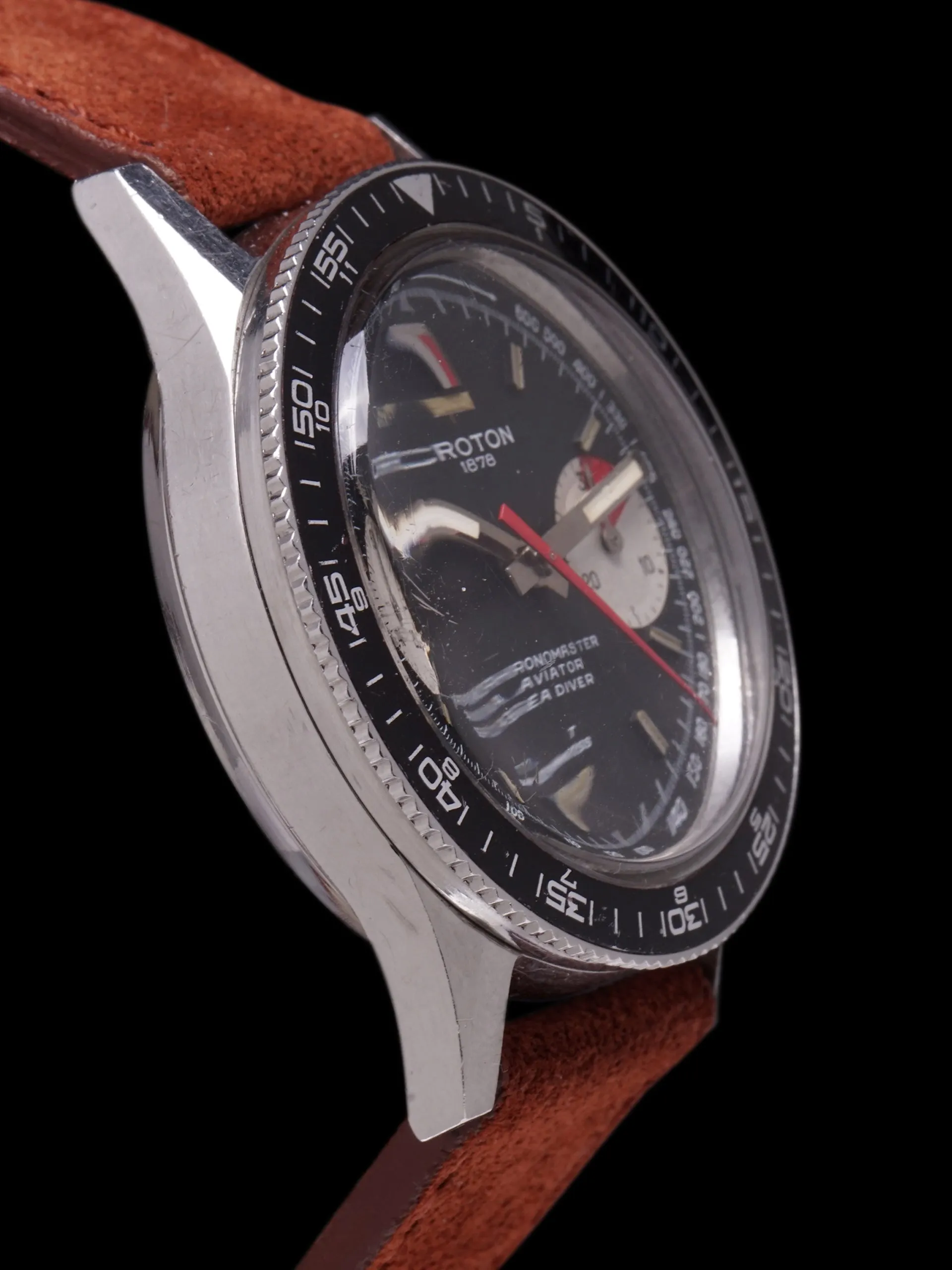 1970s Croton Aviator Sea Diver Chronograph (Ref. 9870)