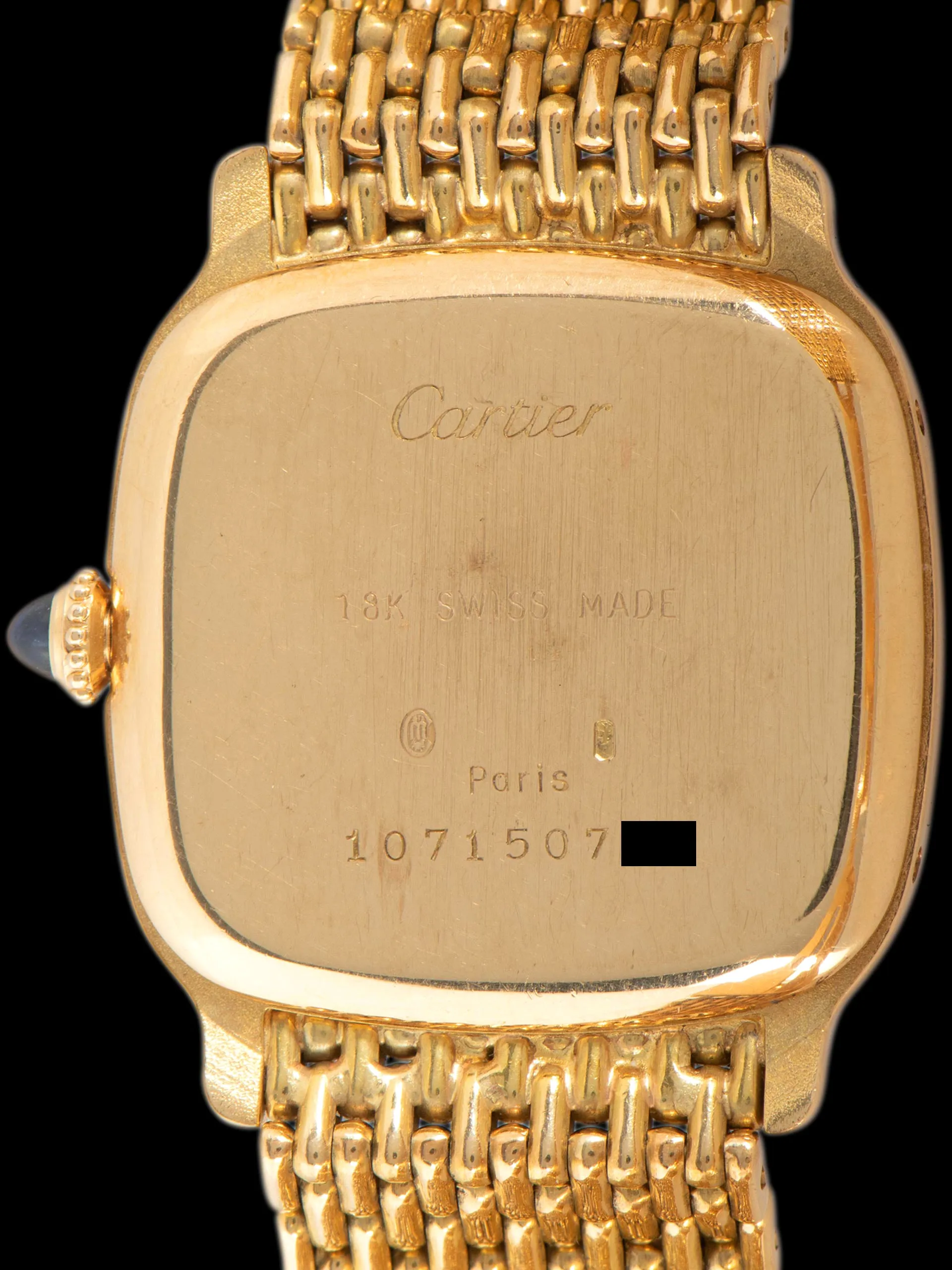 1980s Cartier Paris Chambord 18K YG (Ref. 10715) "Extra Plate"