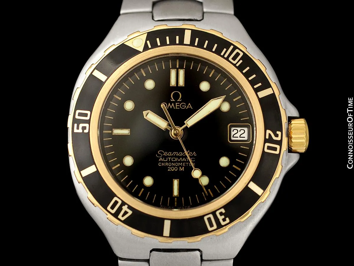 1986 Omega Seamaster 200M Pre-Bond Automatic Chronometer Dive Watch - Stainless Steel & 18K Gold