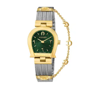 Aigner Cremona Women's Green Dial Silver Gold Watch