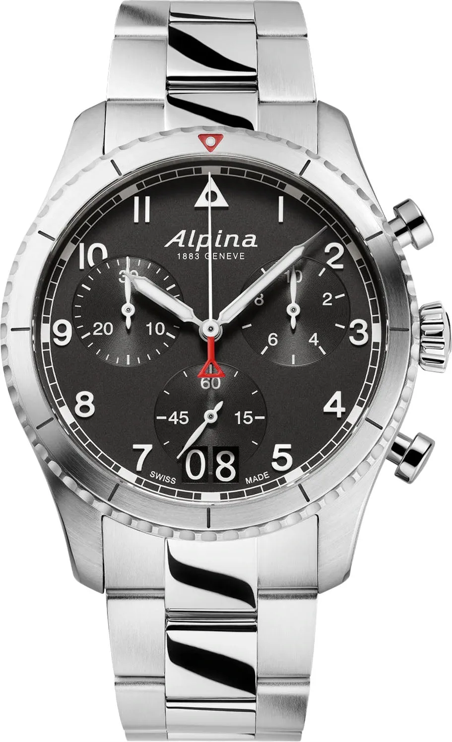 ALP Watch Startimer Pilot Quartz Chronograph Black