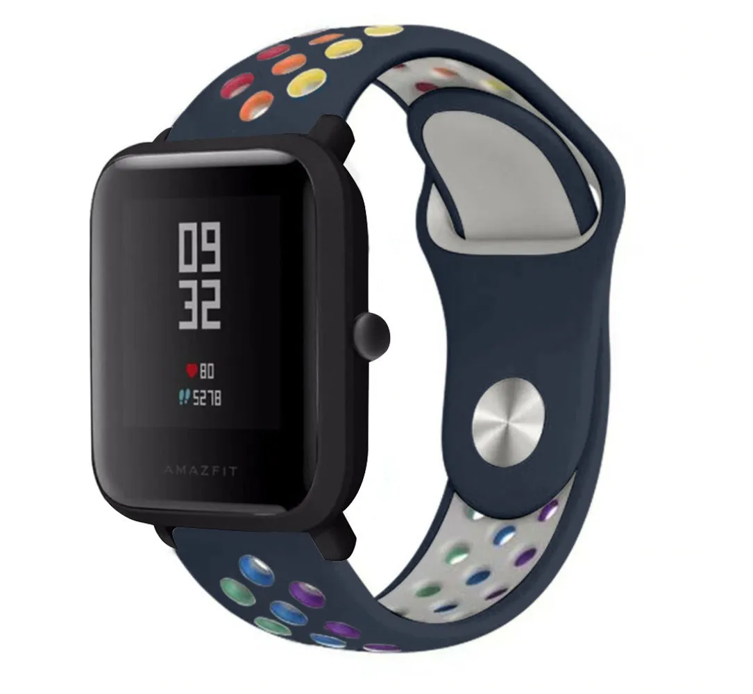 Amazfit Bip Sport Strap (Dark Blue/Rainbow)