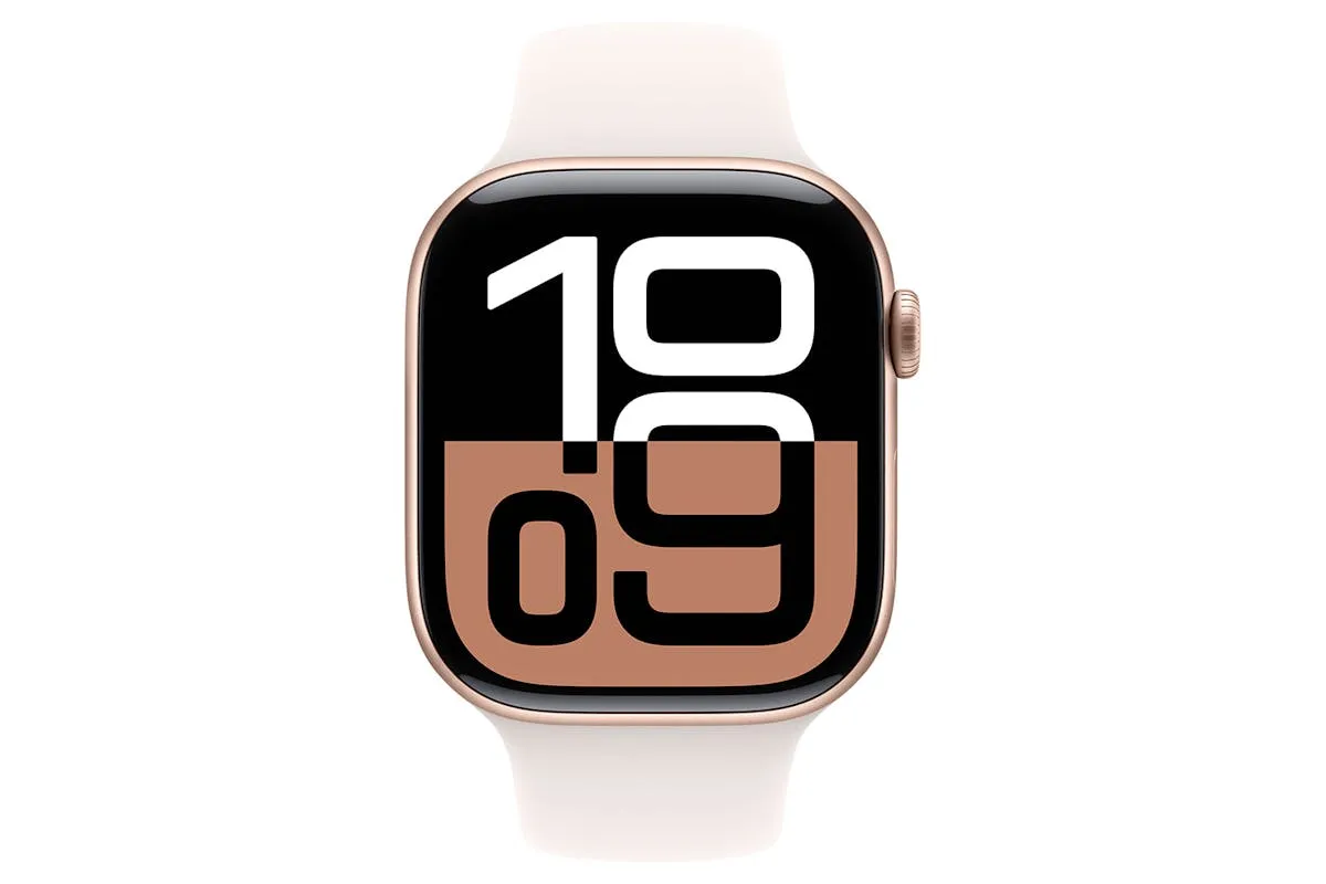 Apple Watch Series 10 GPS   Cellular | 46mm | Rose Gold Aluminium Case with Light Blush Sport Band M/L