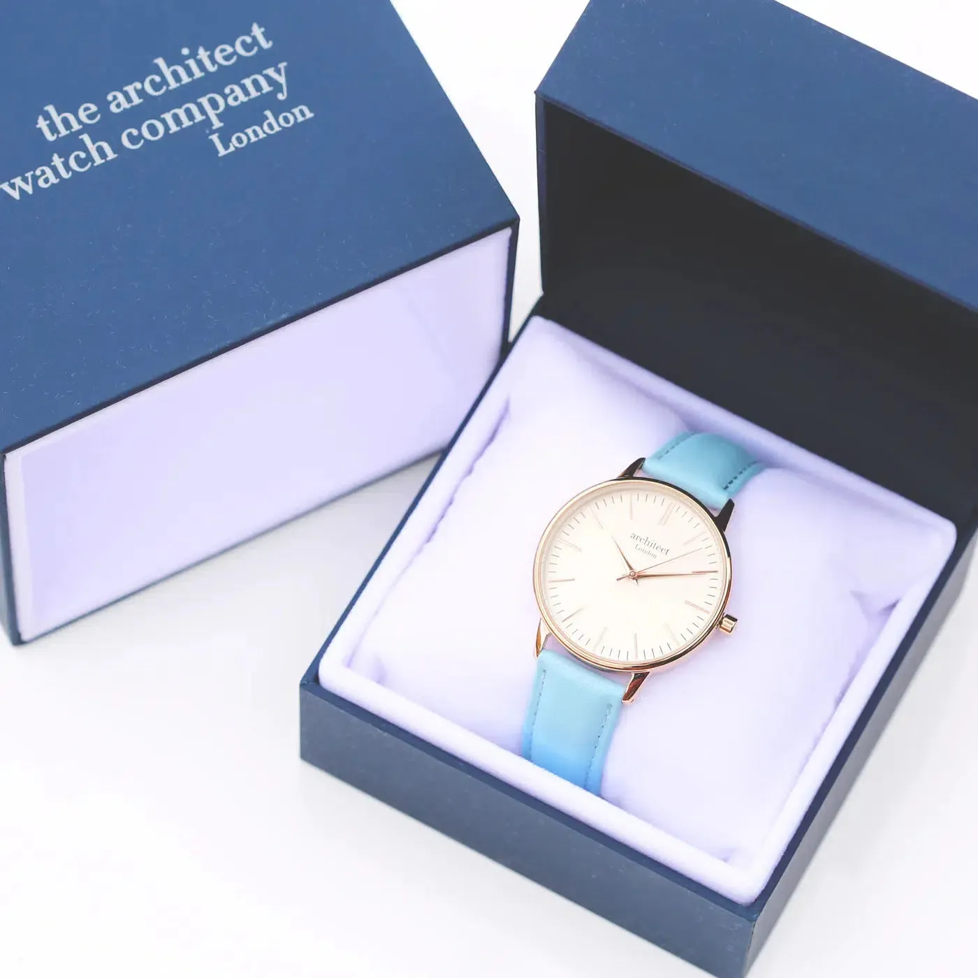 Architēct Blanc - Personalised Ladies' Watch - Light Blue