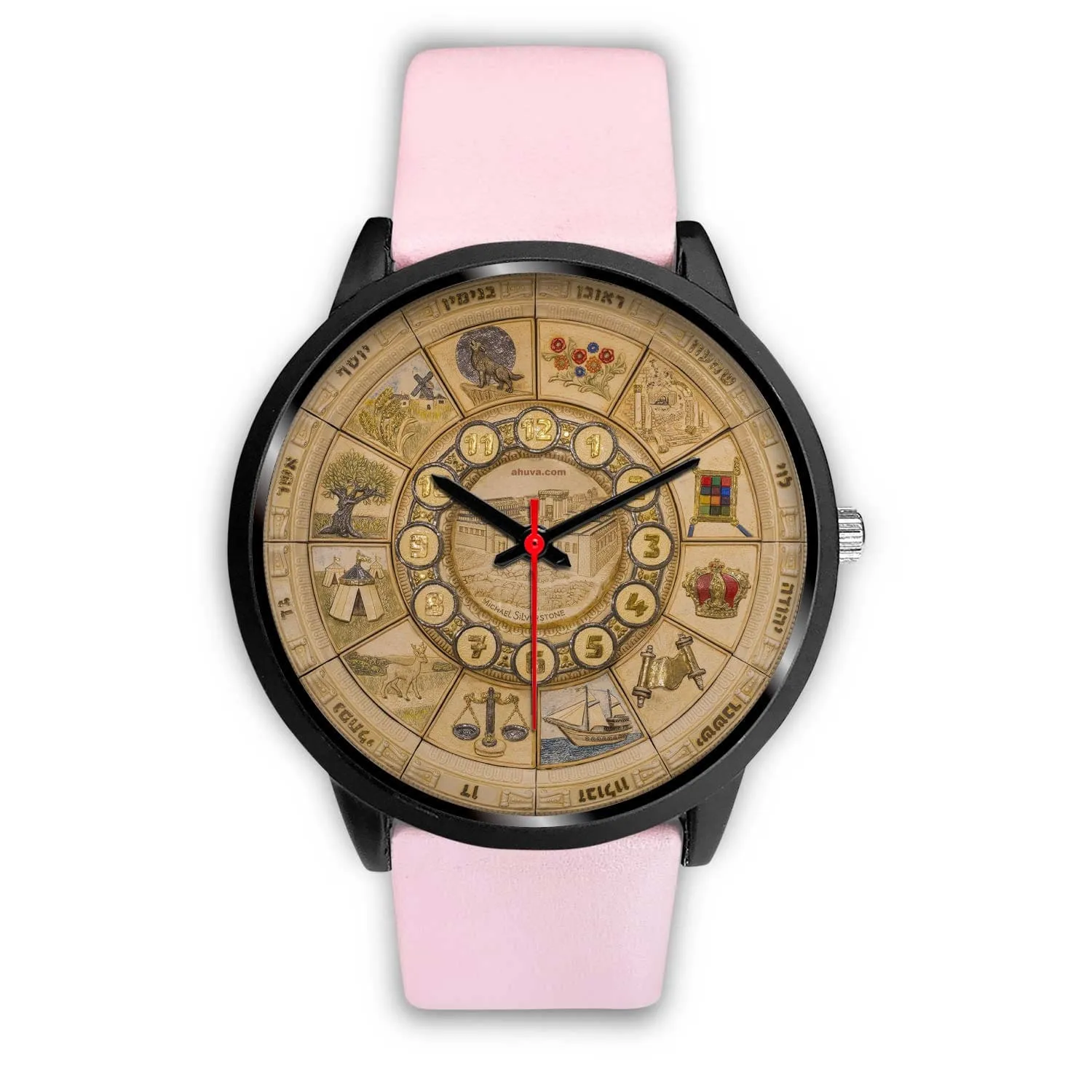 Artistic 12 Tribes Jerusalem Temple Wristwatch