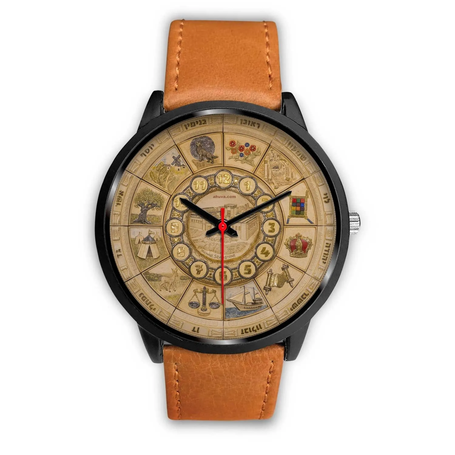 Artistic 12 Tribes Jerusalem Temple Wristwatch