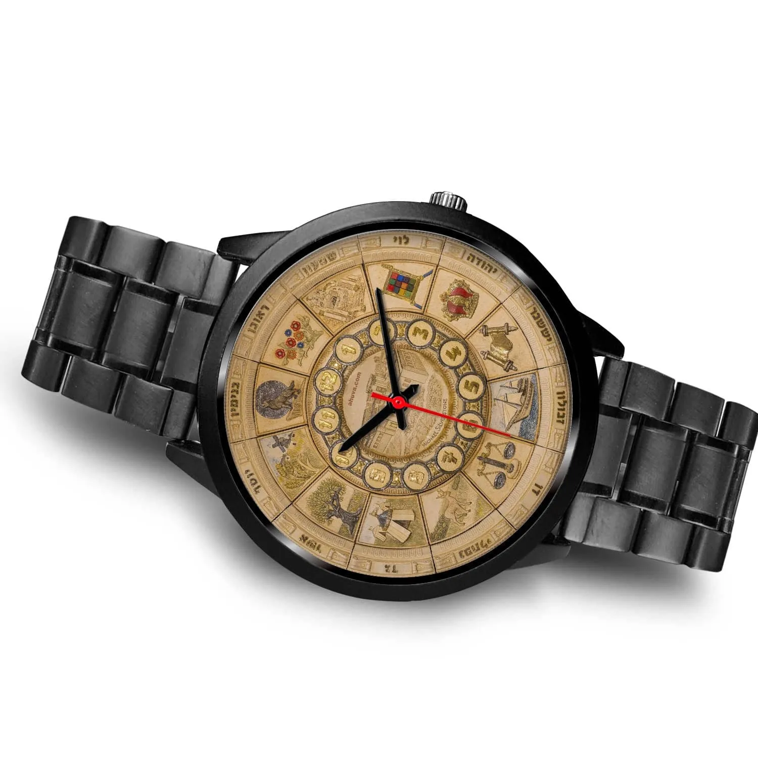 Artistic 12 Tribes Jerusalem Temple Wristwatch