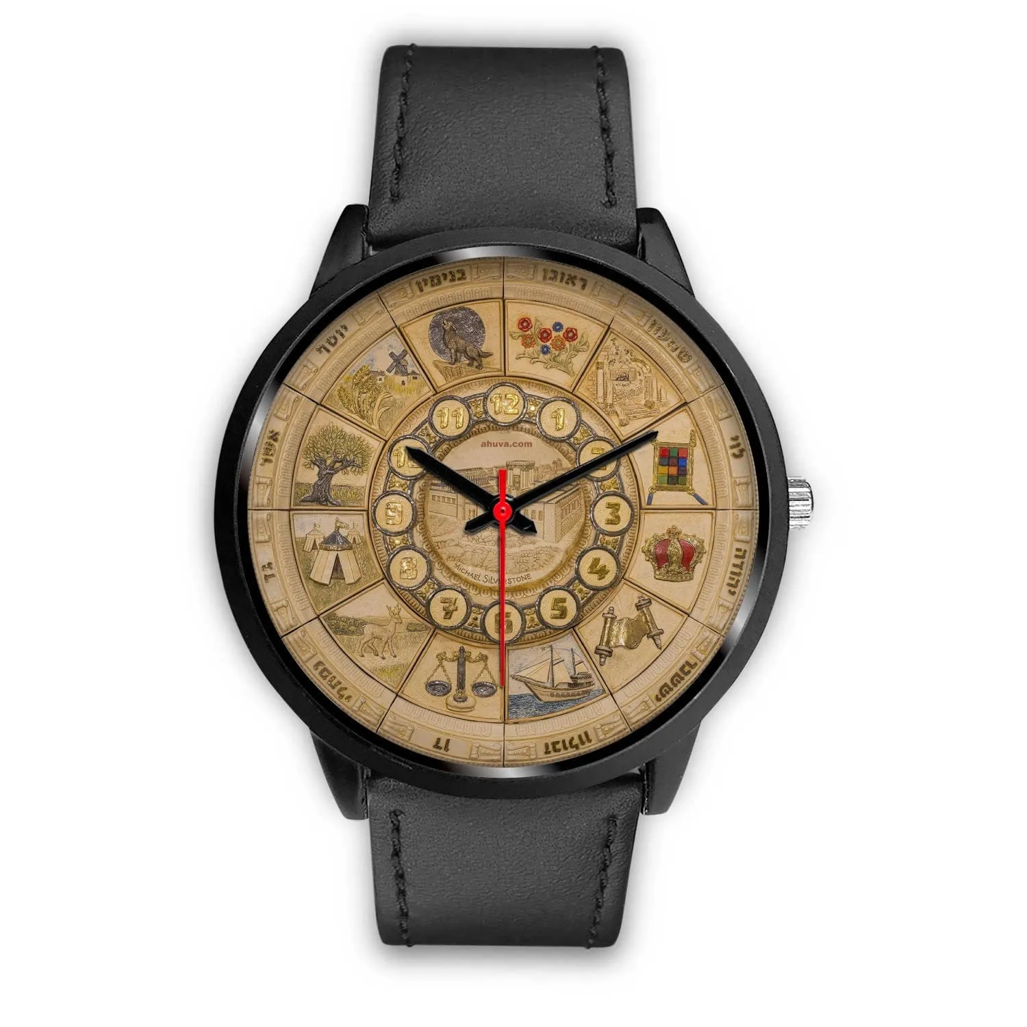 Artistic 12 Tribes Jerusalem Temple Wristwatch