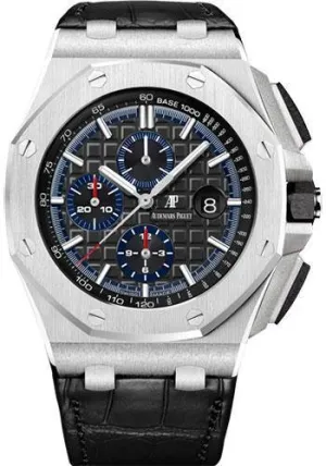 Audemars Piguet Royal Oak Offshore Selfwinding Chronograph Watch Black Dial 44mm - 26412PT.OO.A002CR.01