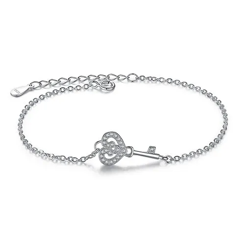 Authentic New Brand Women Infinity Bracelet 925 Sterling Silver CZ Crystal Charm Bracelet For Women Wedding Jewelry Gift YS1001