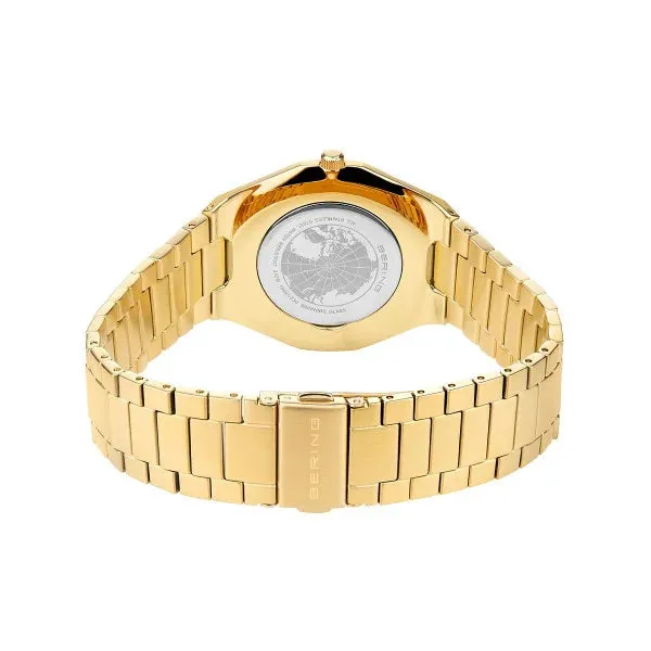 Bering - Classic Polished/Brushed Gold 41mm Mens Watch