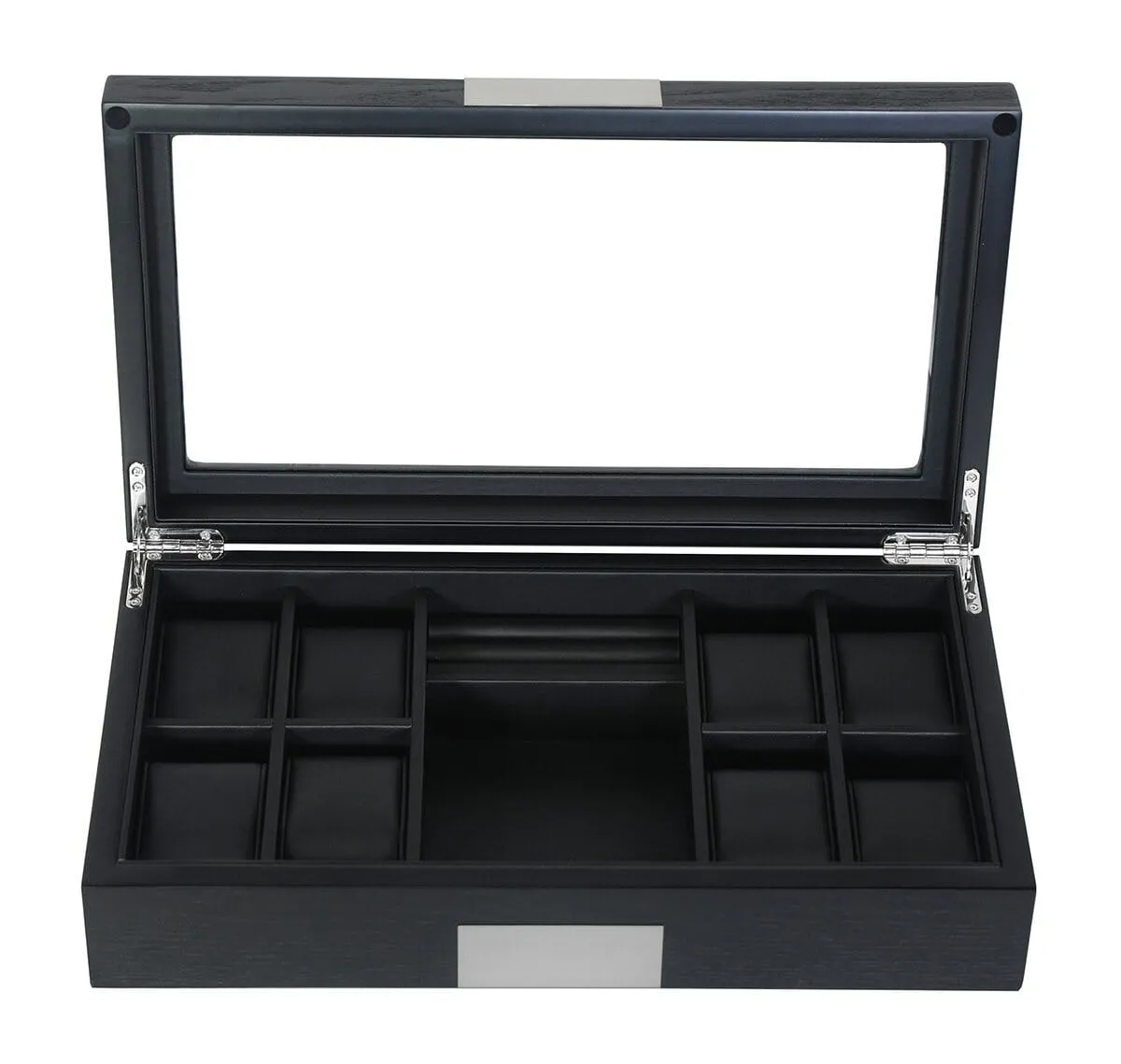 Black Wooden Watch Box for 8  Watches  Organiser