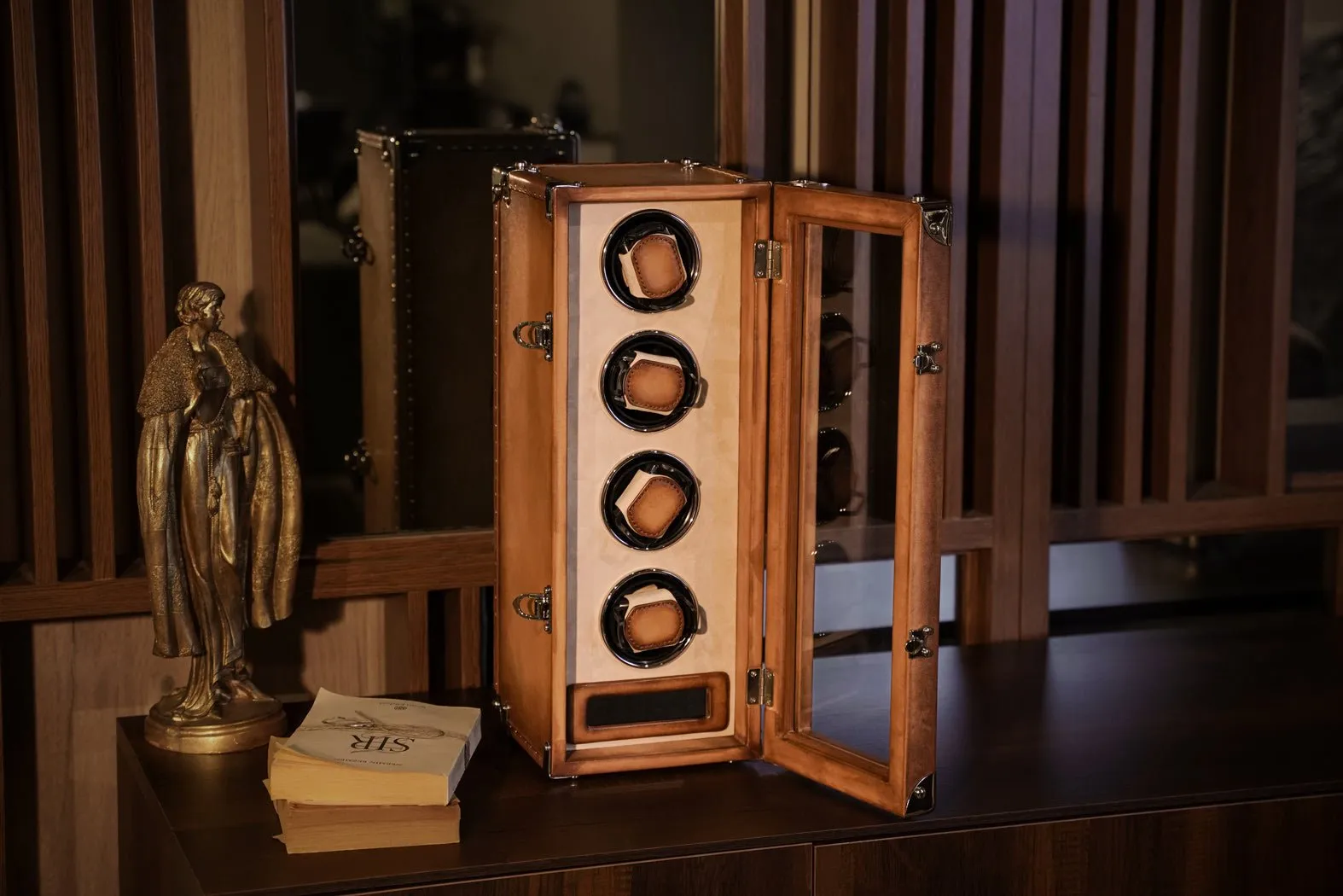 Bosphorus Watch Winder - Patina Honey Brown