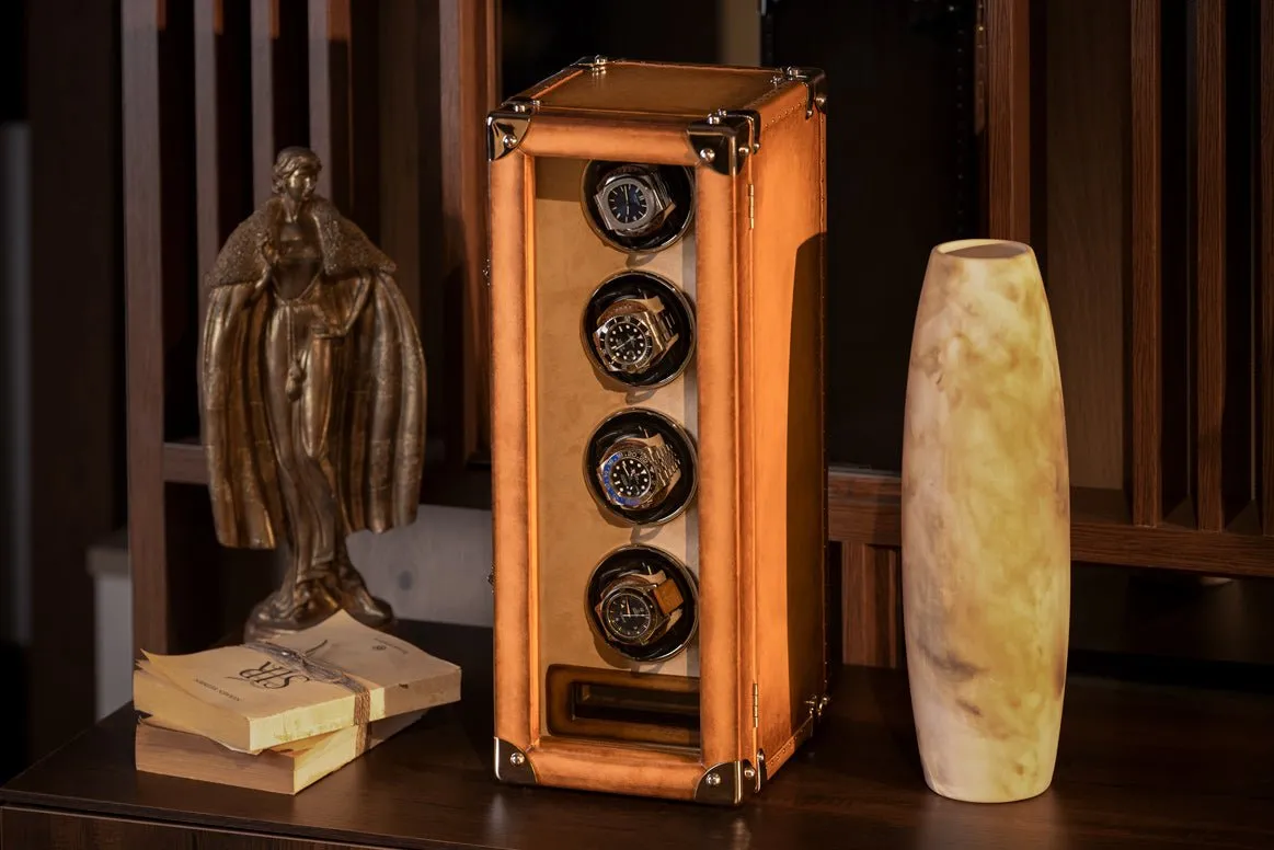 Bosphorus Watch Winder - Patina Honey Brown