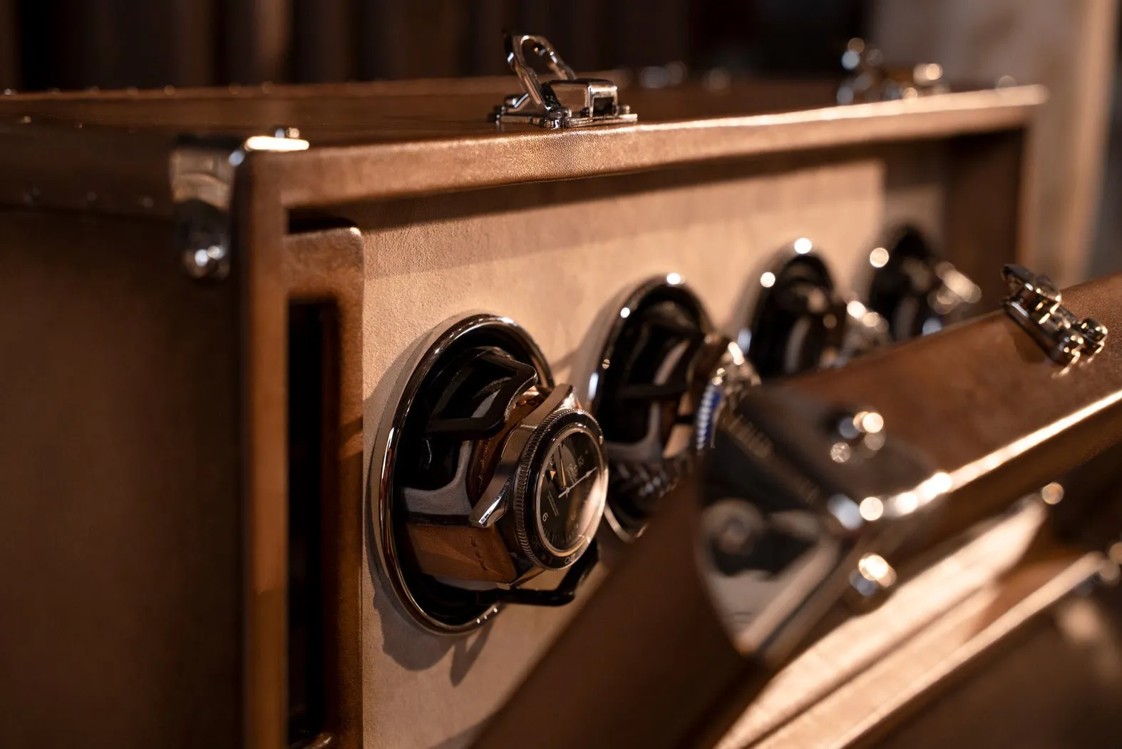 Bosphorus Watch Winder - Patina Honey Brown