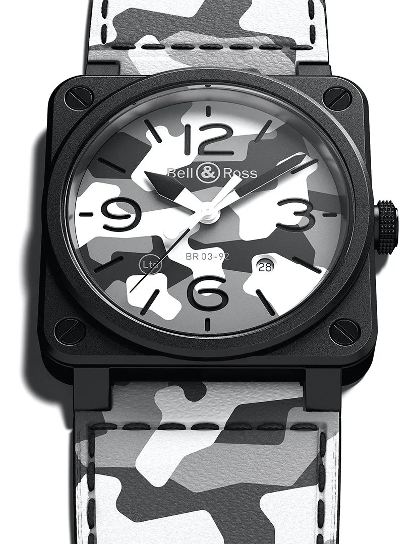 BR Watch BR 3 92 White Camo Limited Edition