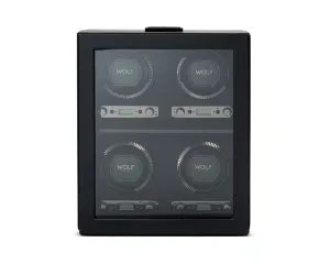 British Racing 4 Piece Watch Winder (Black)