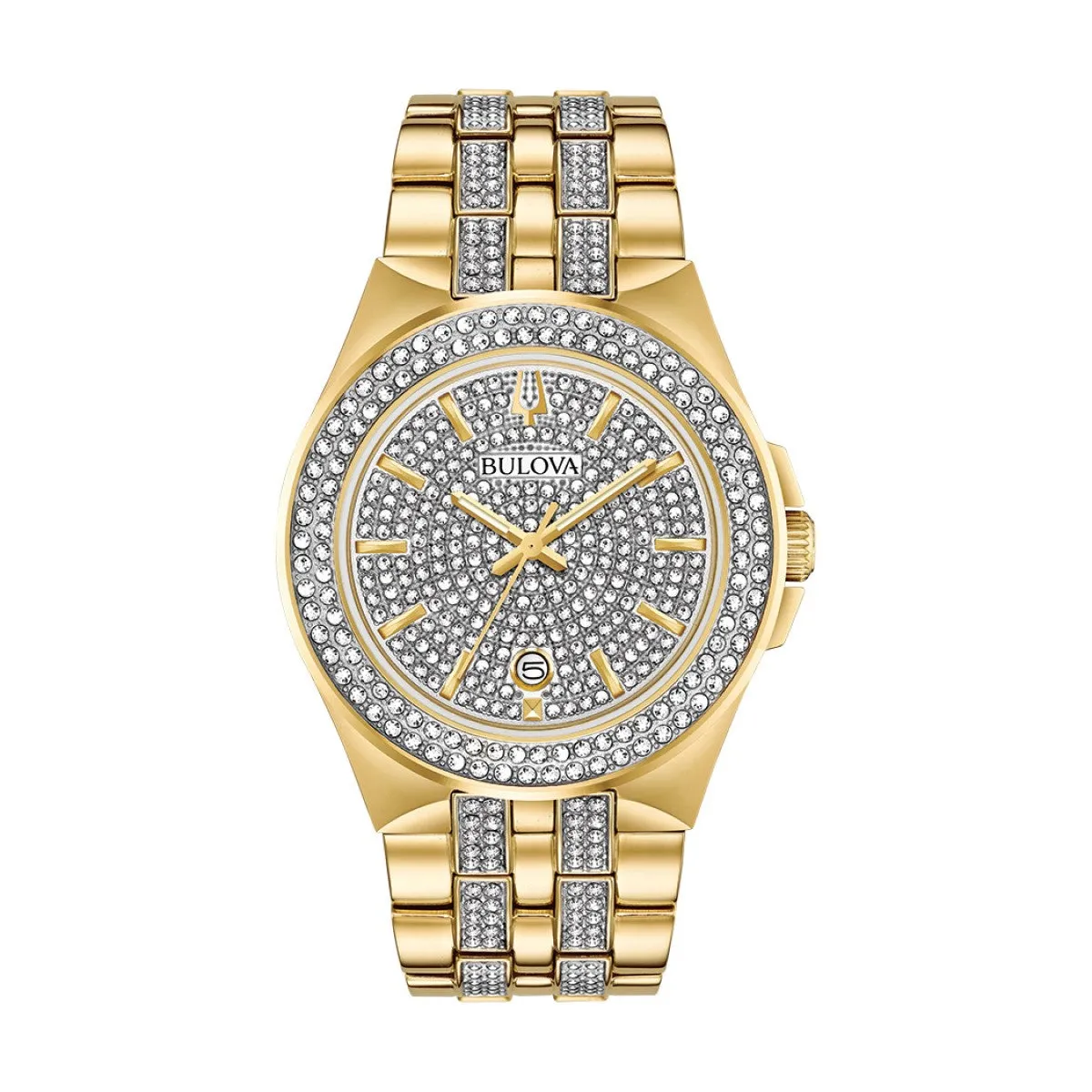 Bulova Crystal Collection Watch and Necklace Set. 98K102