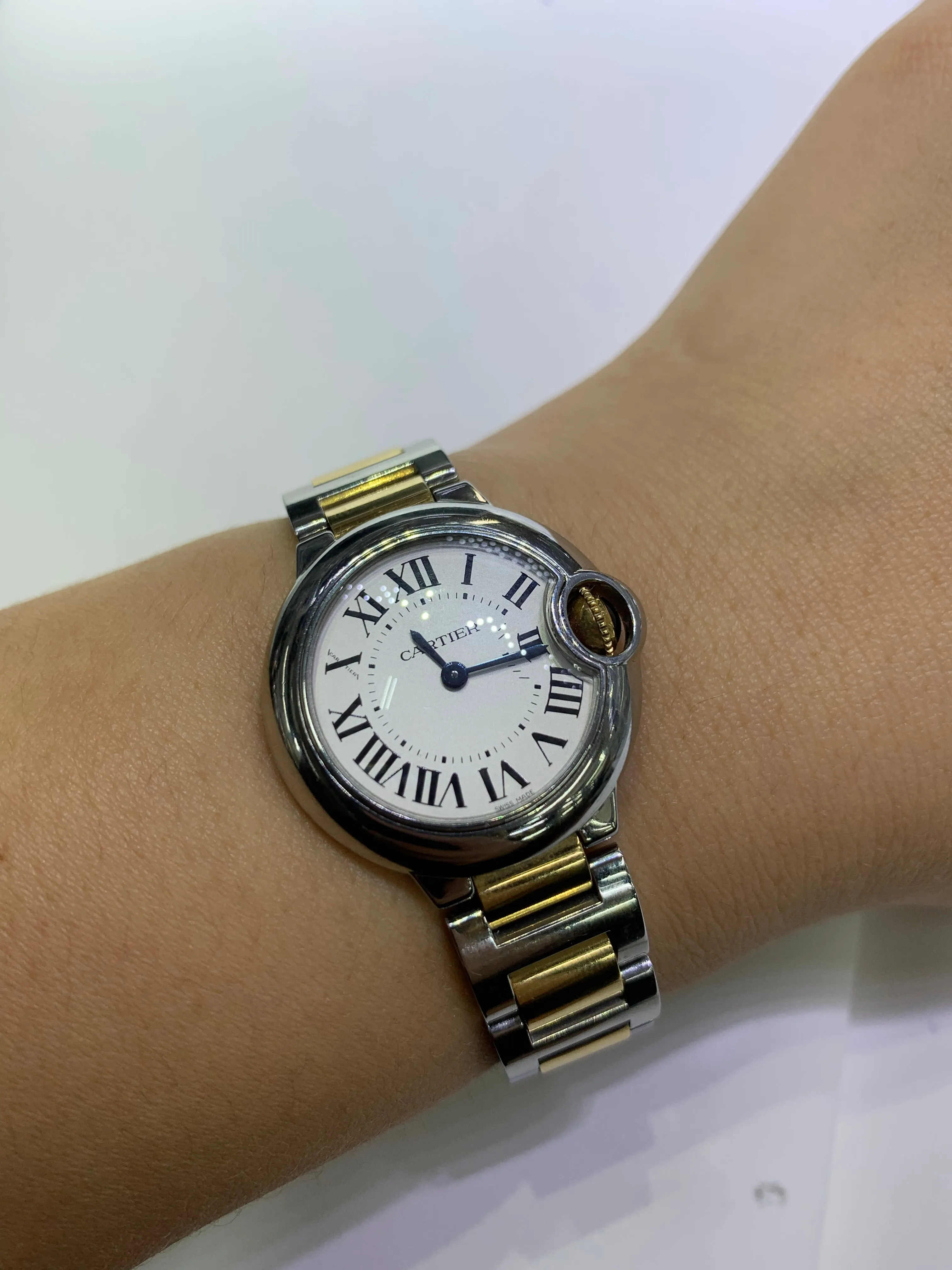 Cartier Ballon Bleu De Watch with Two-tone Oyster Bracelet (Model number: 3009)