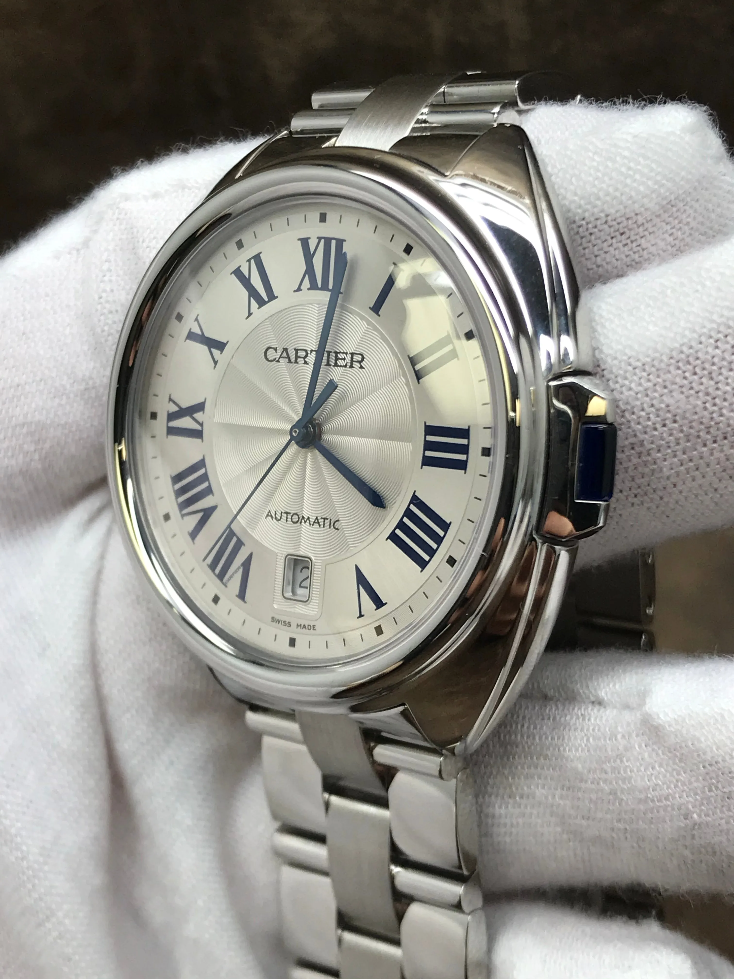 Cartier Cle de Cartier WSCL0007 Silver Dial Automatic Men's Watch