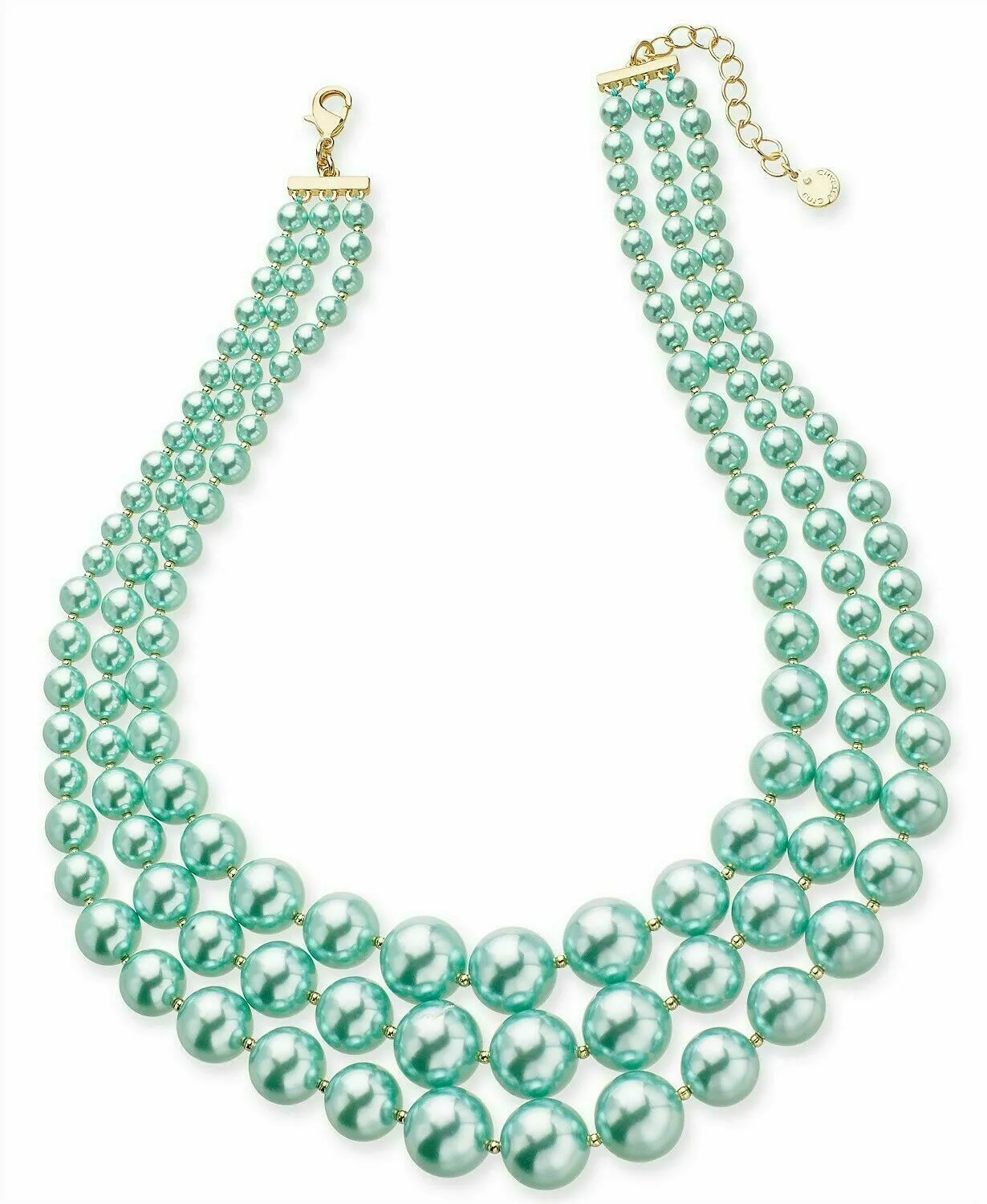 Charter Club Imitation Pearl Three-Row Collar Necklace