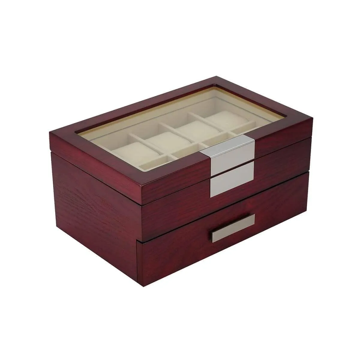 Cherry Wooden Watch Box for 20 Watches