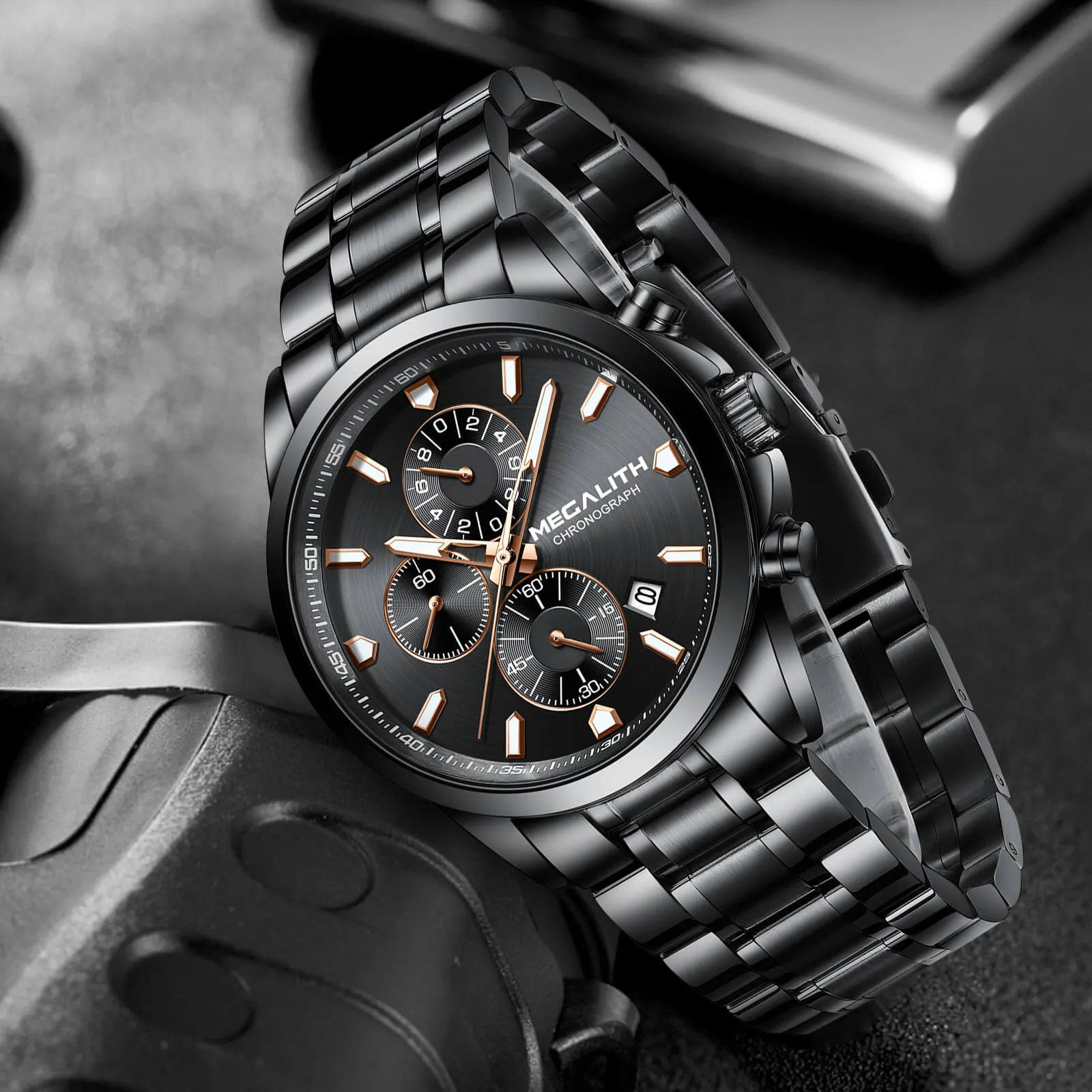 Chronograph Watch | Stainless Steel Band | 8272M