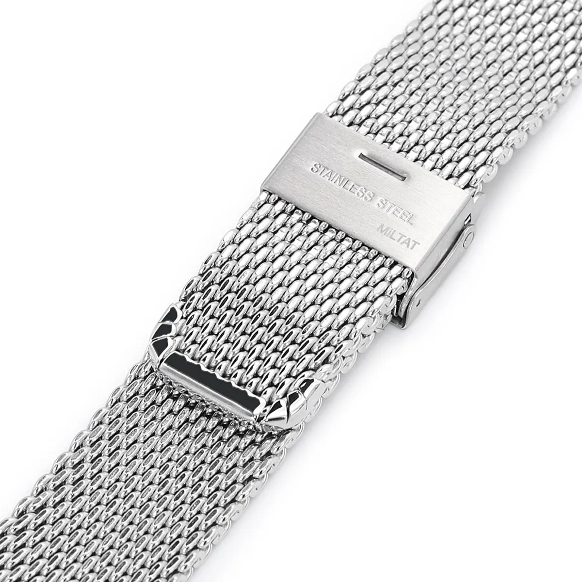 Classic Tapered Wire Mesh Band, Polished