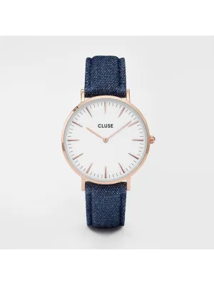 Cluse Watches - La Bohème - Rose Gold White/Blue Denim