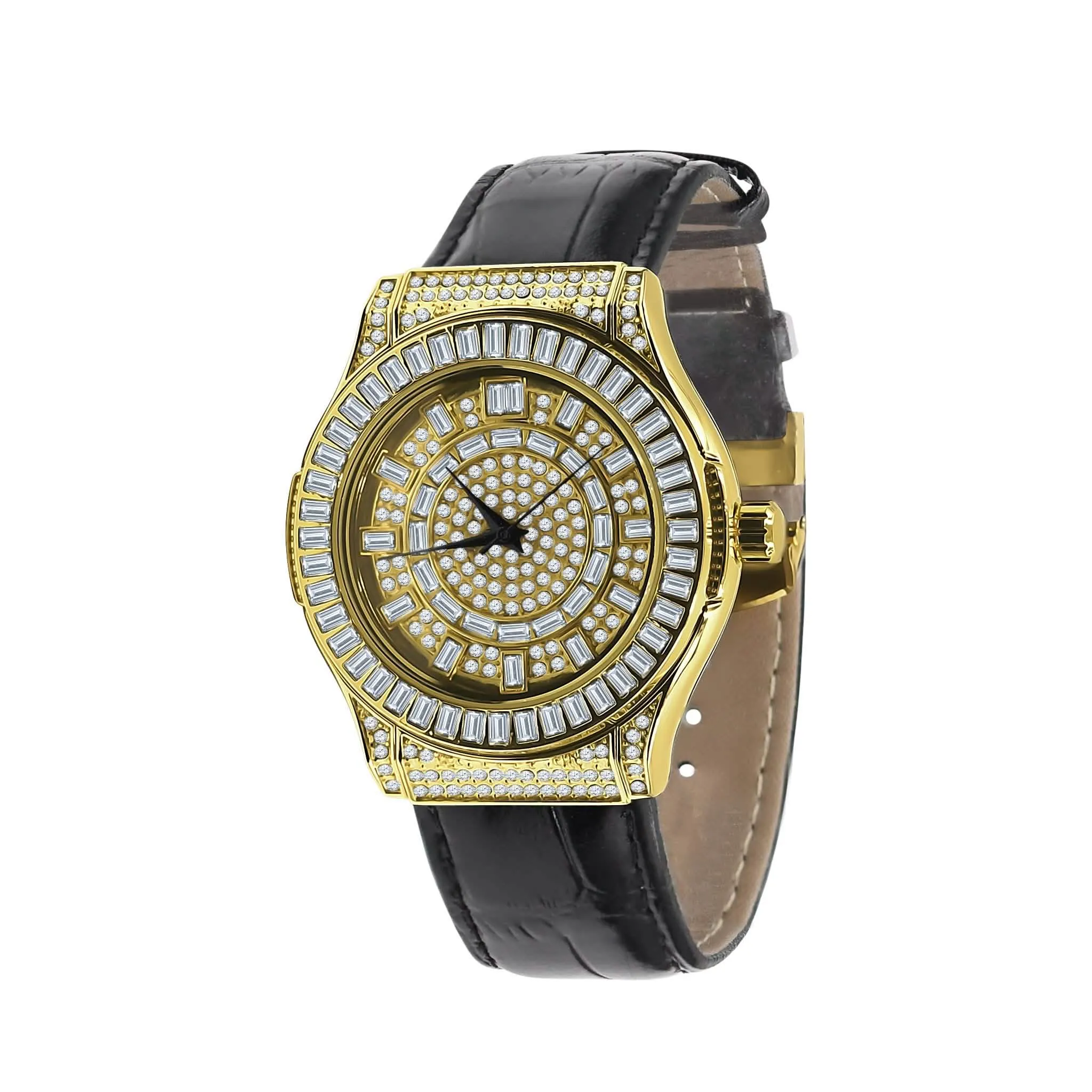 Conspicuous Bling Leather Watch | 5110362