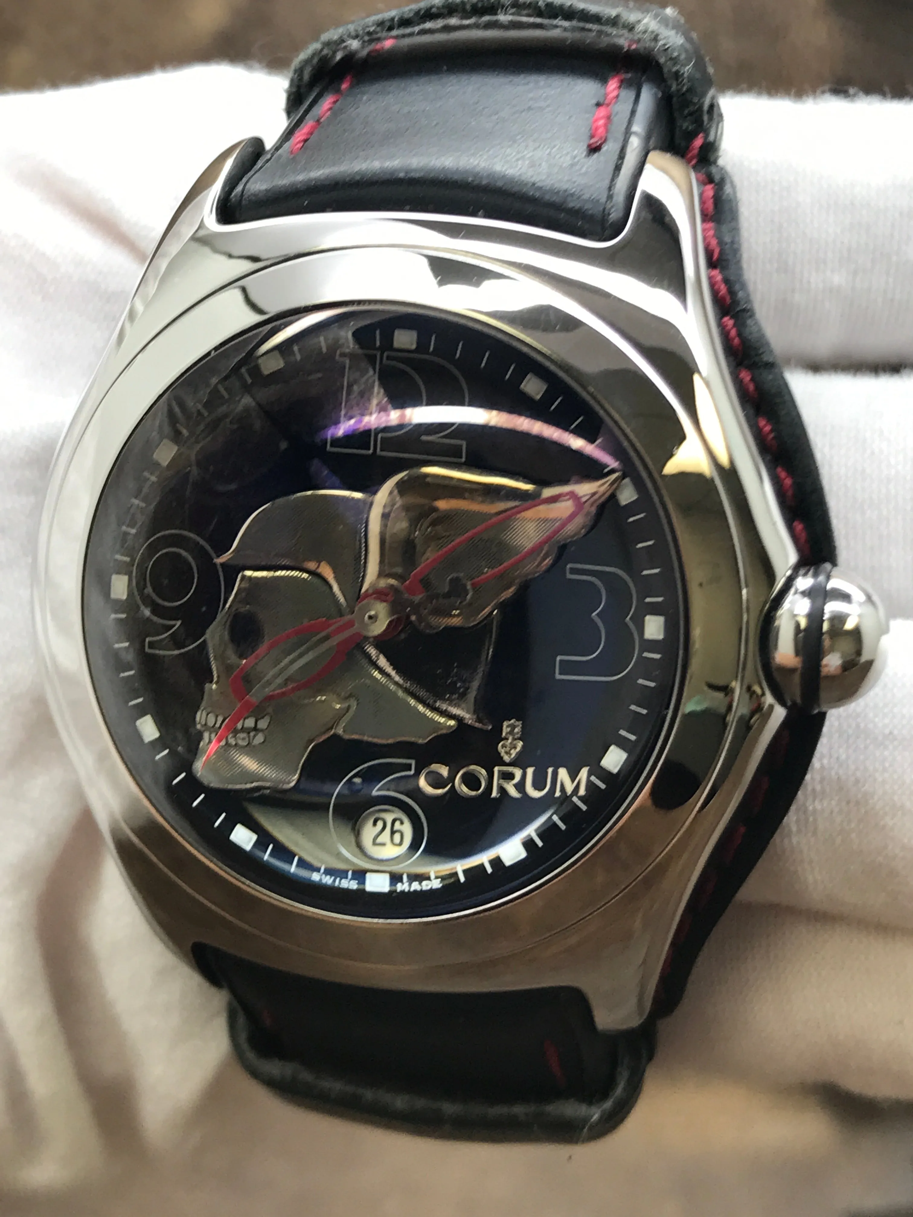 Corum Bubble Night Flyer 082.150.45 Black Dial Automatic  Men's Watch