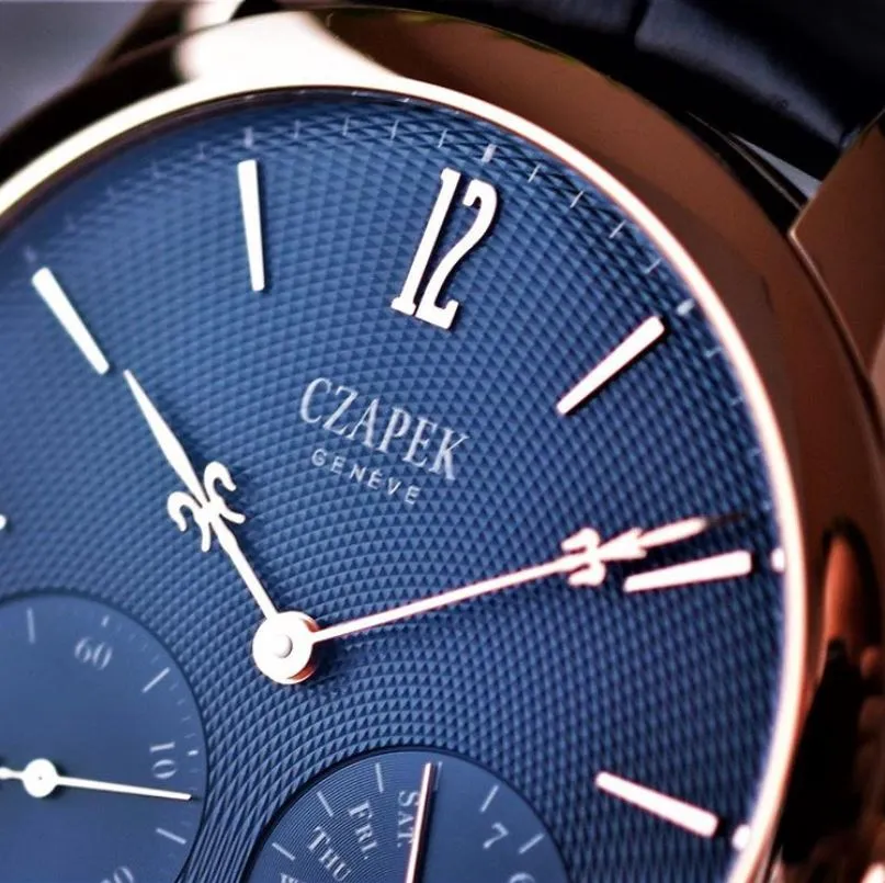 CZP Watch Quai Des Bergues Gold Royal Blue Limited Edition