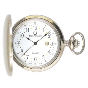 Desperado 739W “Roosevelt” Chrome Plated Swiss Quartz Pocket Watch