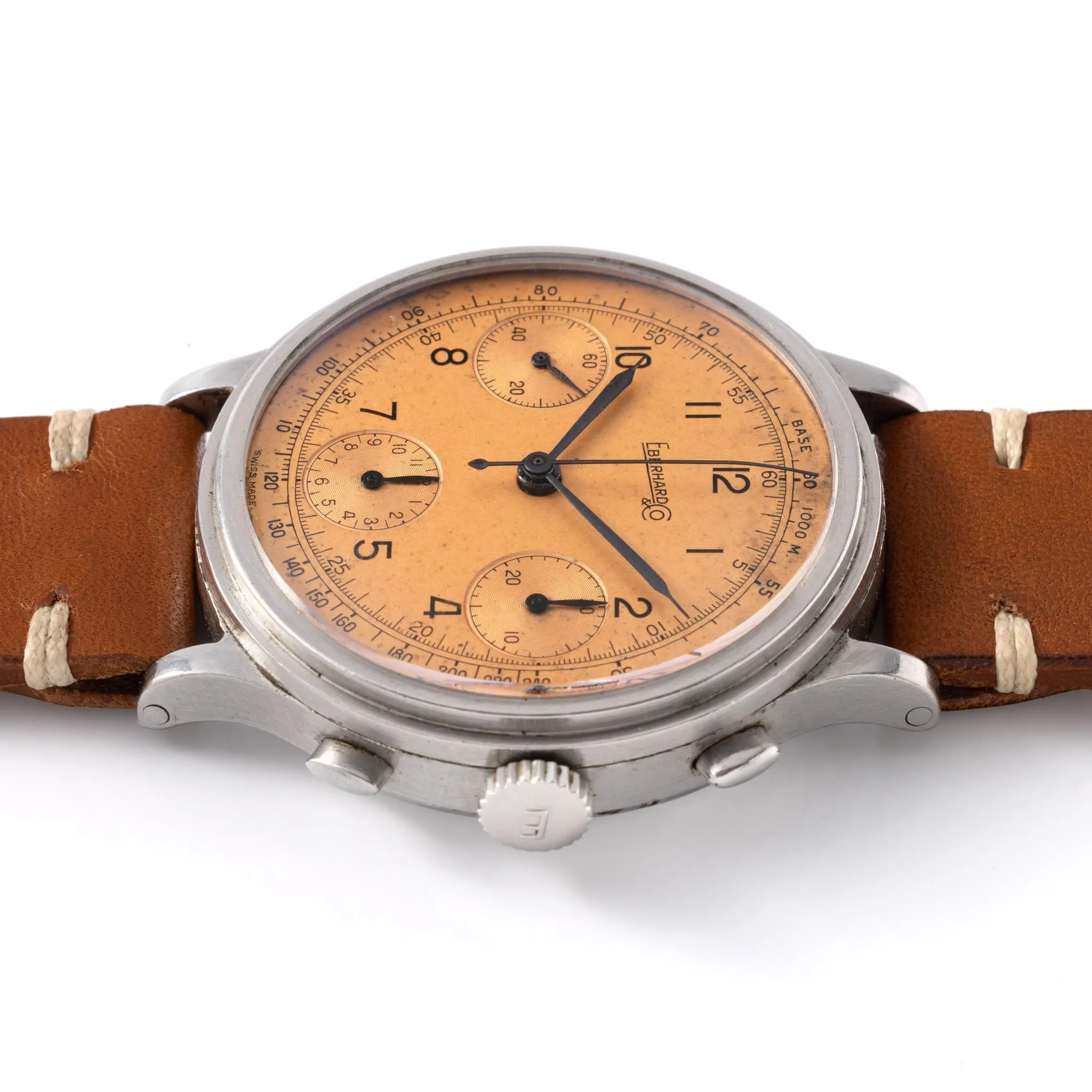 Eberhard & Co Oversized Chronograph Salmon Dial Pré Extra Forte