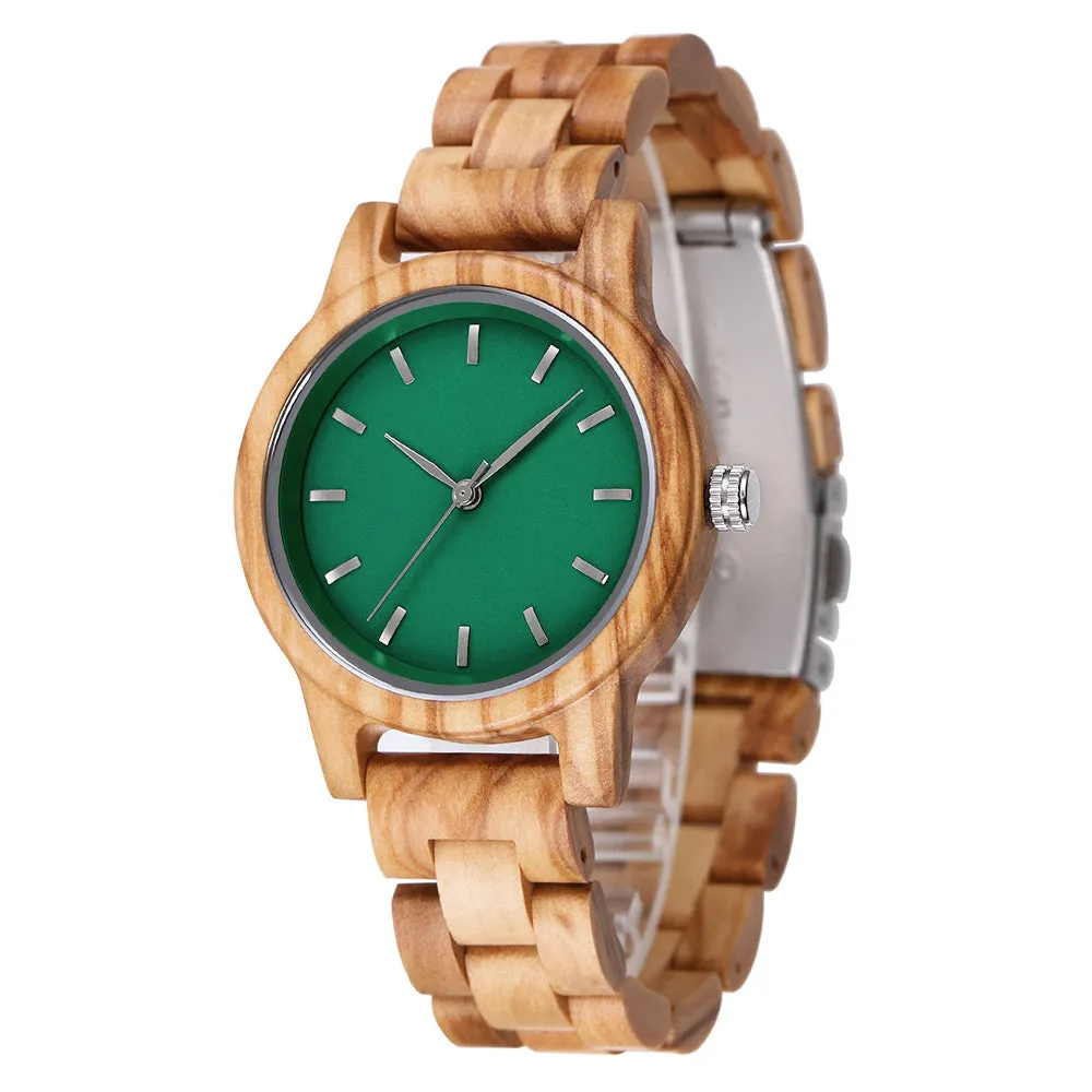 Elias - Green Face Olive Lady Watch