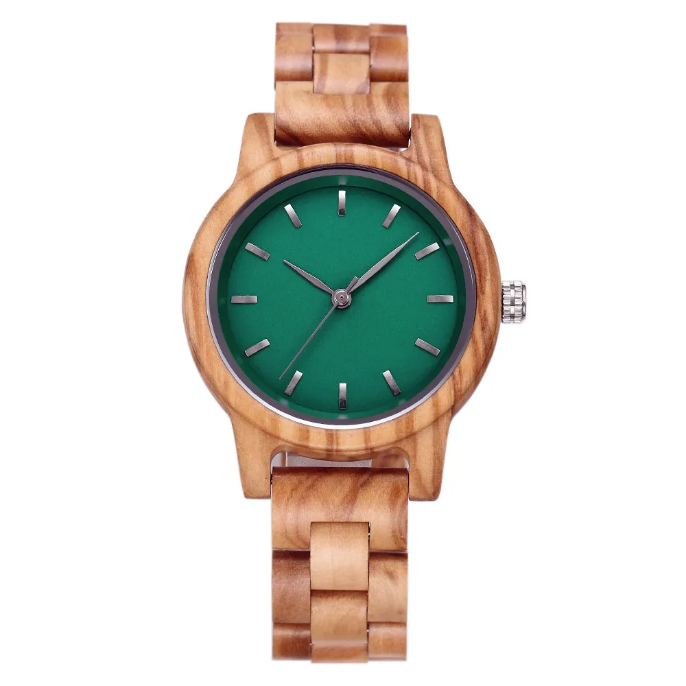 Elias - Green Face Olive Lady Watch