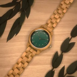 Elias - Green Face Olive Lady Watch