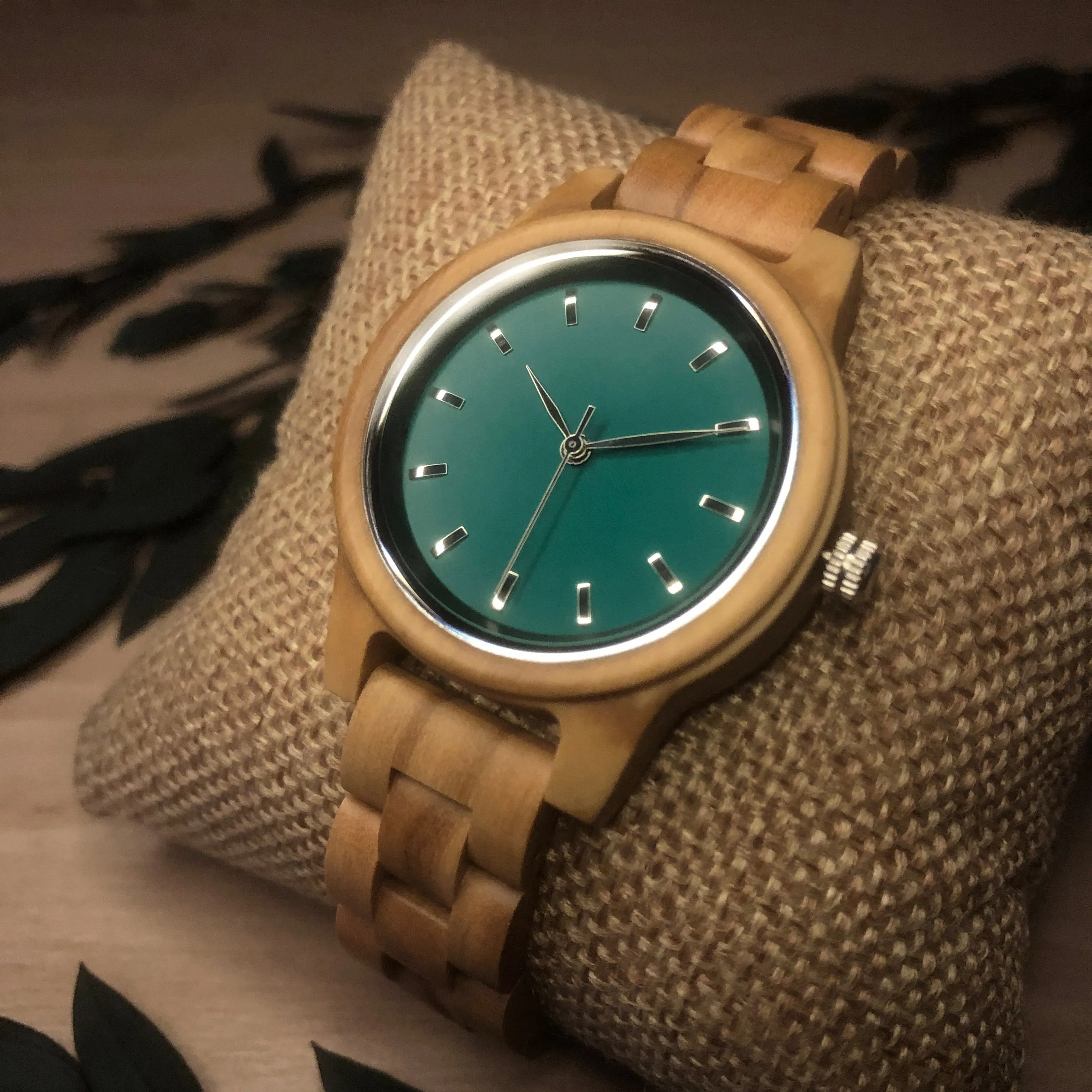 Elias - Green Face Olive Lady Watch