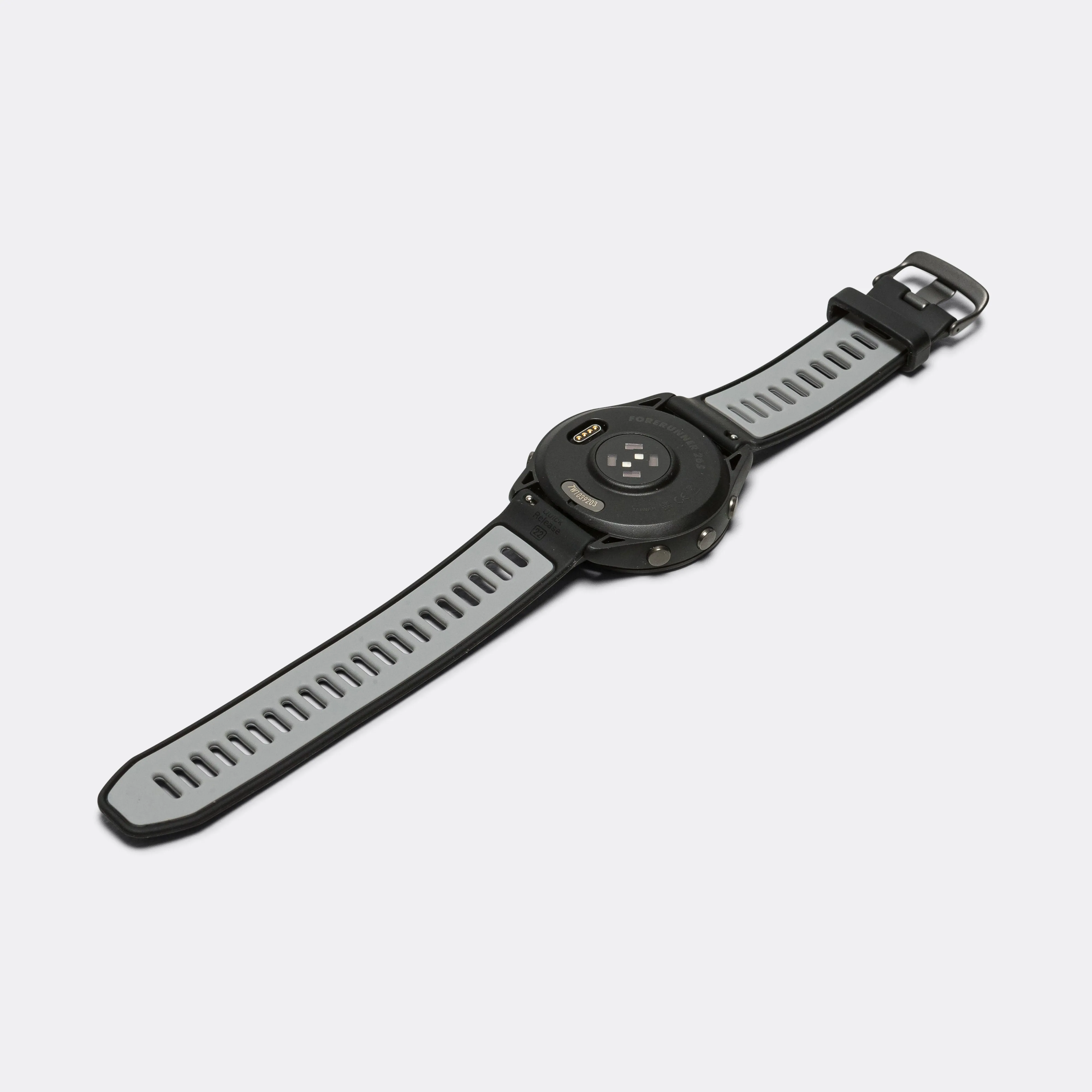 Forerunner® 265 - Black Bezel w/Black Case & Black/Powder Grey Silicone Band