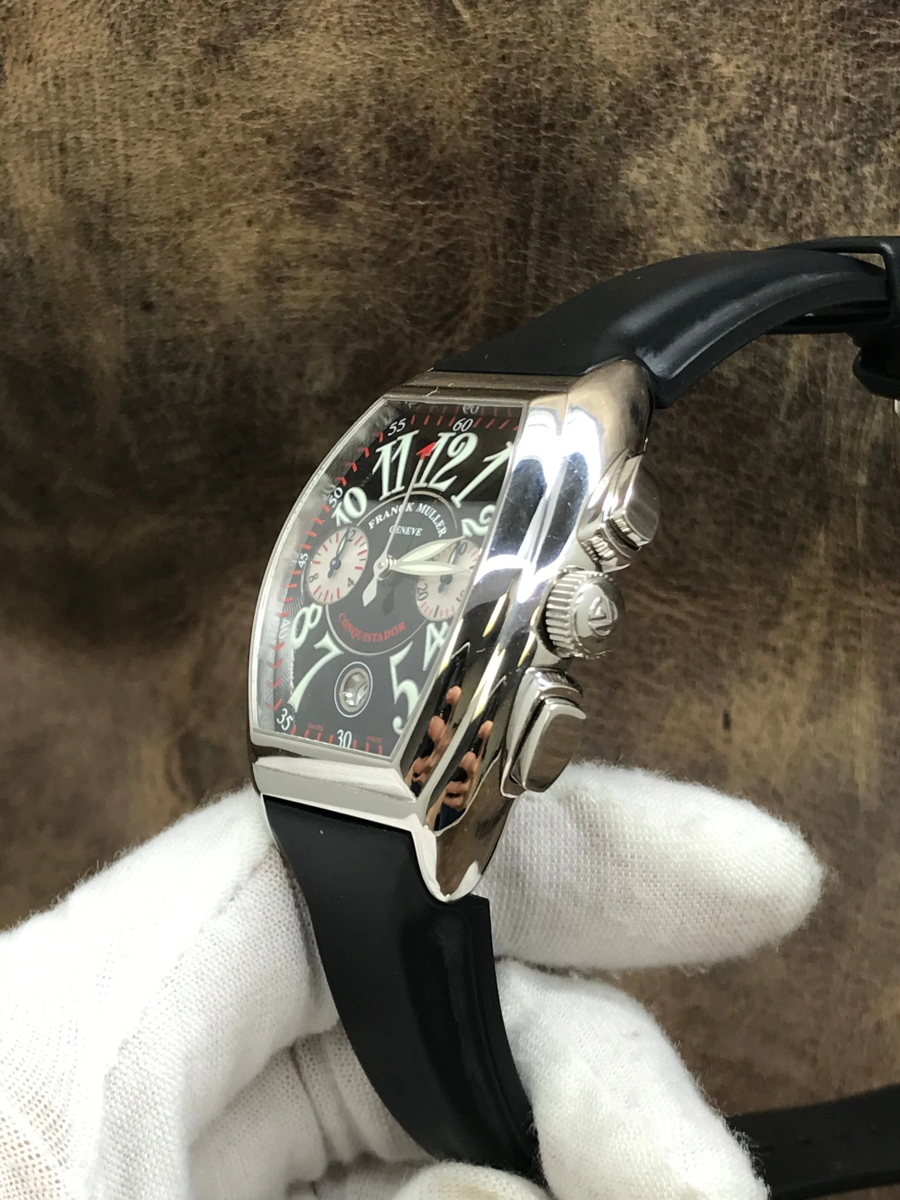 Franck Muller Conquistador 8005 CC Black Dial Automatic Watch