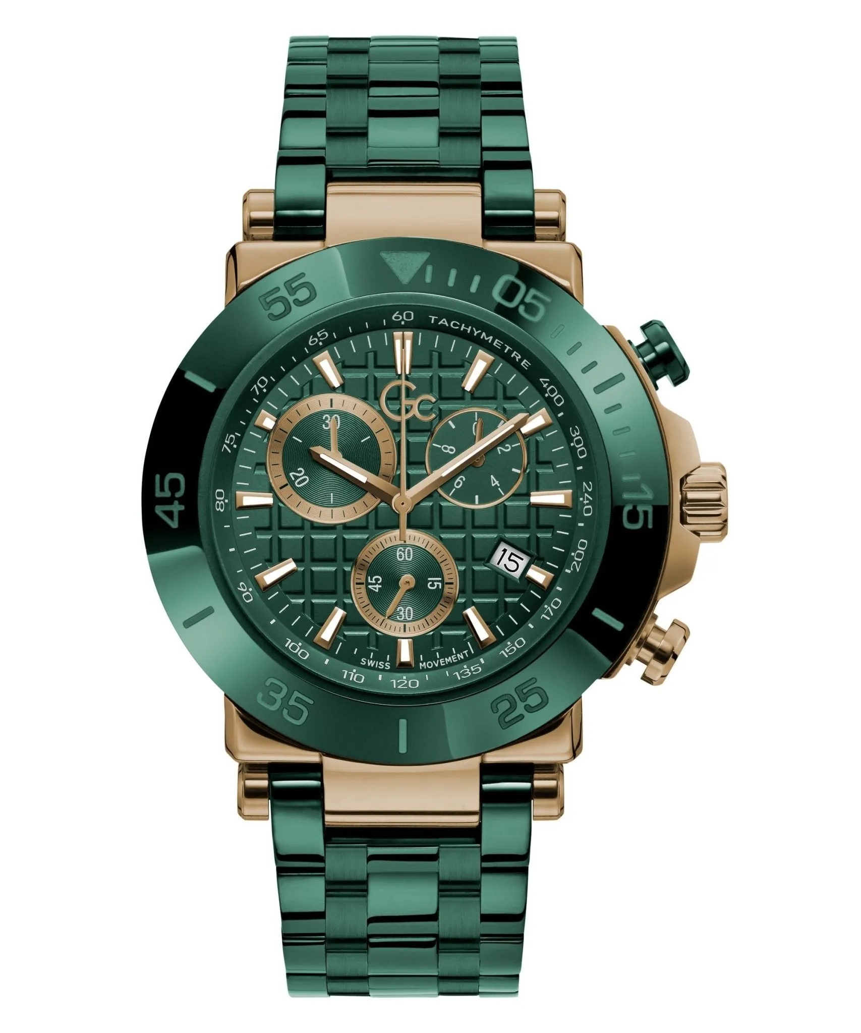 GC Gent's One Green & Bronze Watch Y70009G5MF