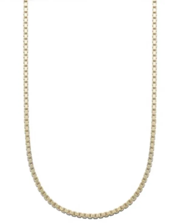 Giani Bernini 18K Gold Over Sterling Silver Necklace, 24″ Box Chain