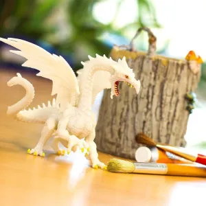 Glow In The Dark Snow Dragon Figurine