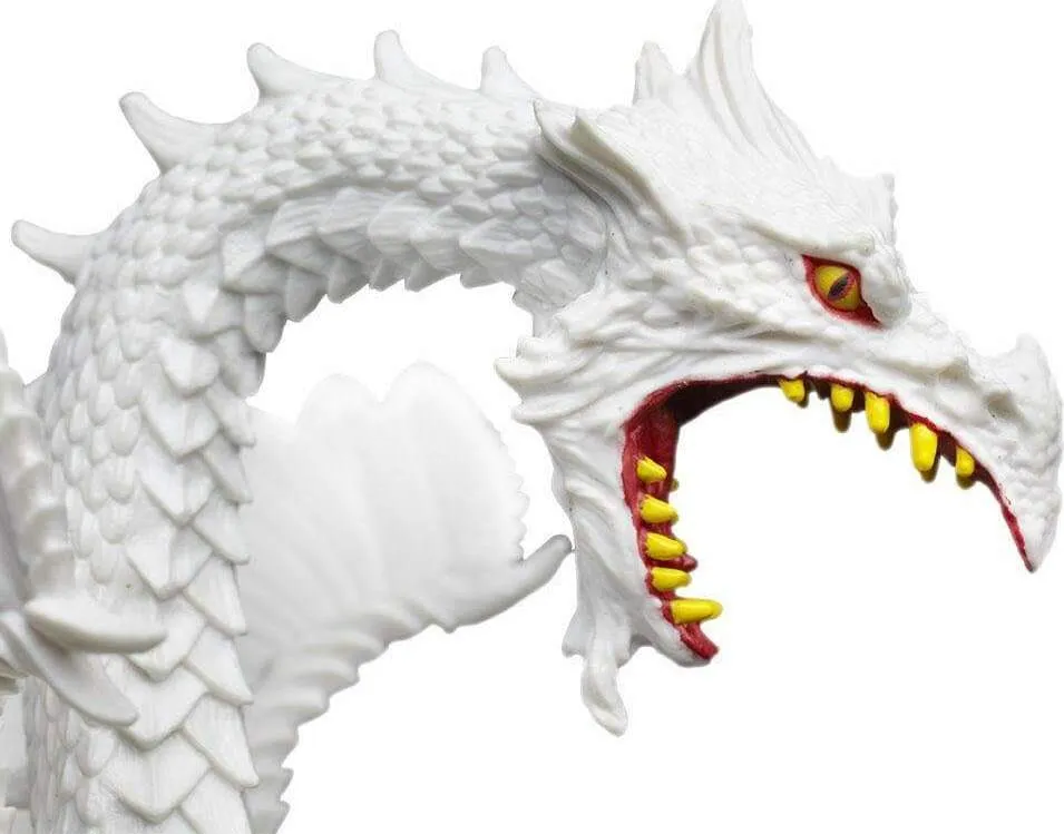 Glow In The Dark Snow Dragon Figurine