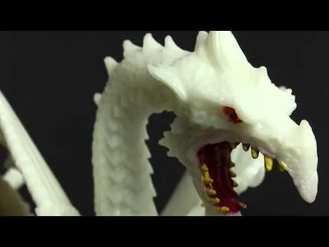 Glow In The Dark Snow Dragon Figurine